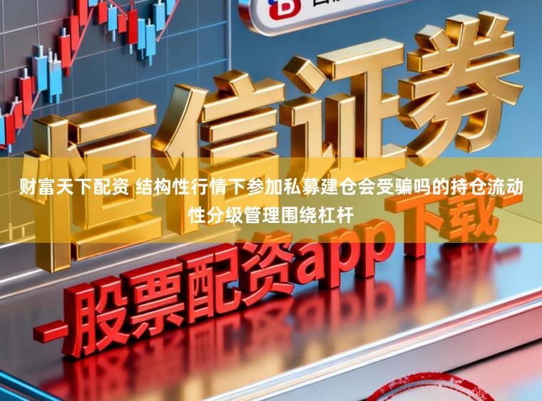 财富天下配资 结构性行情下参加私募建仓会受骗吗的持仓流动性分级管理围绕杠杆